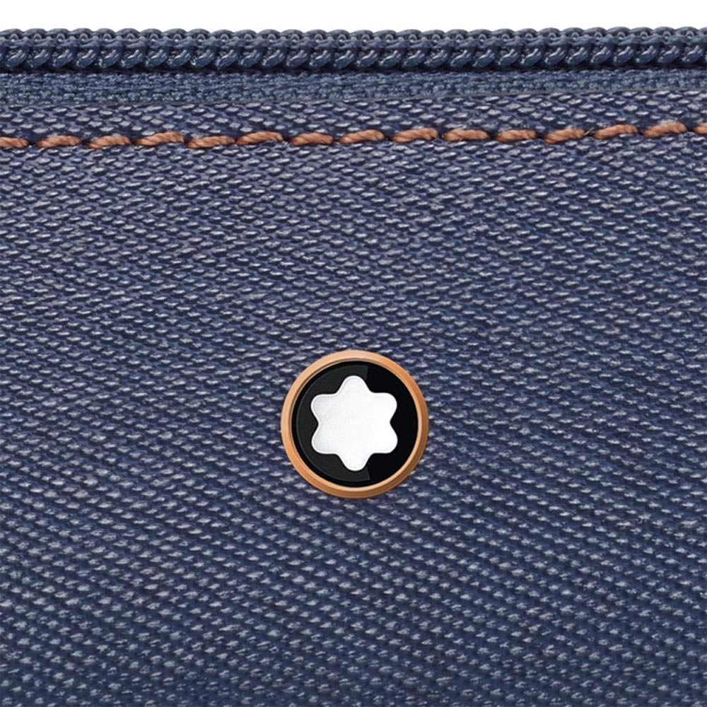MONT BLANC ペンポーチ 青 Amazon.co.jp: MONTBLANC ペンシルケース, 鉛筆ケース, ブルー, 18cm